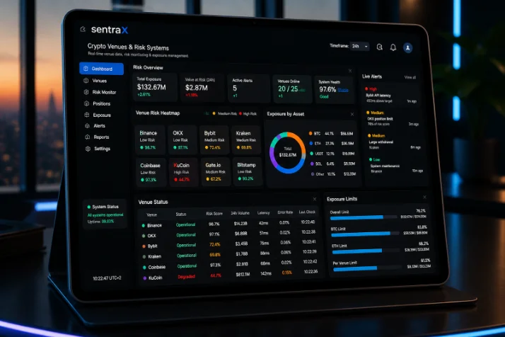 Crypto risk dashboard